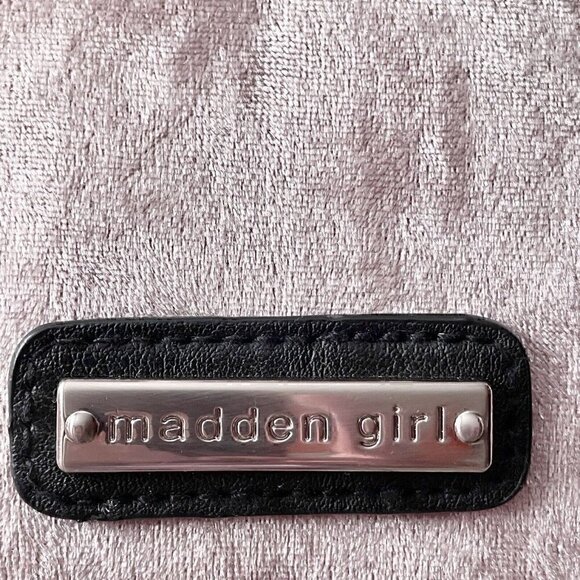 Madden Girl Pale Pink Crushed Velvet Purse Backpack Silver Studs Detail Women’s main image 13